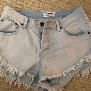 One Teaspoon low rise distressed denim